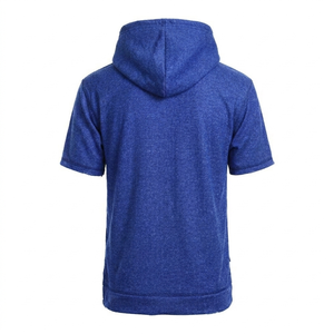 <b>Men</b>’s Distressed Short Sleeve Hoodie – Casual Streetwear <b>Pullover</b> - Product Image 2