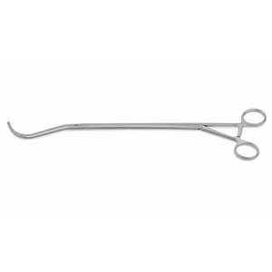 Pinzas Harken VATS No.1 Curvas con Eje de 10mm, Mandíbulas Atraumáticas DeBakey 1x2, con Mecanismo de Trinquete, 25cm de Trabajo, 35.5cm de Longitud Total – ZETOMEDPRO - Product Image 2