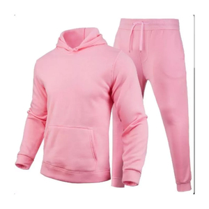 Ensemble de survêtement de jogging vierge pour homme, marque privée, 100% coton, pantalon de survêtement et sweat à capuche, personnalisable - Product Image 5