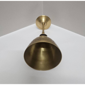 น่าทึ่งมาก! ถ้วยน้ำทรงโบราณสไตล์ยุคกลางพร้อมลวดลายดอกไม้สลักอย่างประณีต - แก้วทองเหลืองทำมือ - Product Image 4