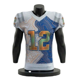 High Quality Wholesale Price Custom Digital Printing American Football Jersey Breathable Quick Dry Short Sleeve Sports Wear - Product Image 1