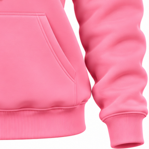   เสื้อสเวตเชิ้ตมีฮู้ดสีชมพูสำหรับผู้หญิง ลายกราฟิกตัวอักษร ดีไซน์ลำลอง แขนยาว สวมใส่สบาย สไตล์สตรีทแวร์ แรงบันดาลใจจากเสื้อสเวตเชิ้ตของชมรมนักศึกษา - Product Image 4