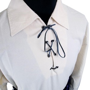 Camisas Medievales de Lino para Hombre, Traje de Pirata, Blusa Renacentista, Tops Escoceses Ghillie, Túnica de Mercenario, Ropa Étnica, Ropa Vikinga - Product Image 4