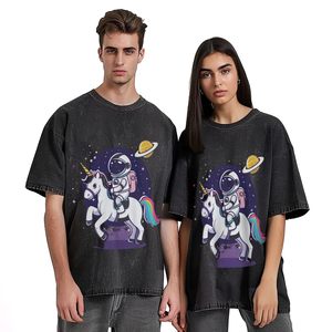 ผู้จำหน่ายเสื้อยืดวินเทจแบบยูนิเซ็กซ์ ทรงใหญ่ ผ้าหนา ใส่สบาย สไตล์สตรีทแวร์ ผ้าฝ้าย ย้อมสีพื้น ไซส์ใหญ่ - Product Image 4