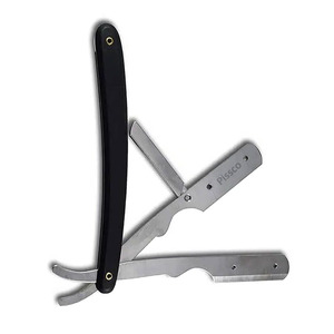 Porte-lames de rasoir pliable en acier inoxydable pour rasoirs de barbier à lame droite - Product Image 6