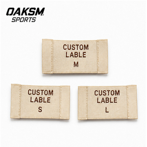 Étiquettes tissées personnalisées pour vêtements, étiquettes de col en satin haute densité, vente en gros directe d'usine - Product Image 1