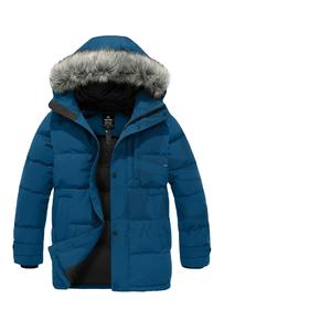 Chaqueta acolchada cálida de invierno para hombre, abrigo grueso impermeable con capucha de burbujas, chaqueta acolchada de algodón térmico a prueba de viento para exteriores - Product Image 1