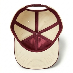 Casquette Snapback Premium à 6 Panneaux, Visière Plate, en Sergé de Coton Structuré, Logo Brodé Personnalisé, Marque Privée, Fabricant OEM ODM - Product Image 2