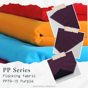 Tissu flocqué Pigpell en rayonne avec support tissé, 54 pouces, 70 yards, pour emballage de bijoux, PP79-15, violet - Product Image 2