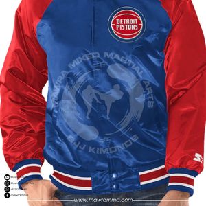 แจ็คเก็ตบอมเบอร์ผ้าซาตินลายปะติดพรีเมียม ปักลาย 3 มิติแบบกำหนดเอง แจ็คเก็ตวาร์ซิตี้คุณภาพสูง เสื้อแจ็คเก็ตสตรีทแวร์สำหรับทุกเพศ - Product Image 5