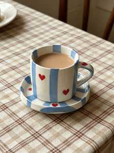 Taza de Cerámica Hecha a Mano con Diseño de Cuadros Verdes y Cerezas, Linda y Resistente al Calor, Apta para Lavavajillas, para Uso Doméstico - Product Image 5