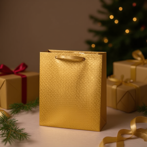 Borsa Regalo ILAN M 32x26x10cm con Stampa a Caldo Dorata - Product Image 2