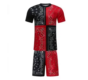 Ensemble chemise et short pour homme, été, respirant, 100% coton, personnalisé, manches courtes, style streetwear - Product Image 1