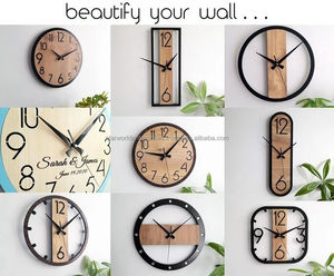 Reloj de pared epoxi de artículos decorativos para el hogar de calidad de madera de hierro estándar para sala de estar, dormitorio y decoración de oficina de la India - Product Image 4