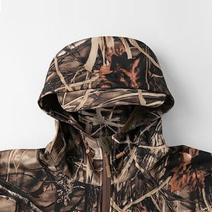 Windproof <b>Jacket</b> Tactical Outdoor Soft Shell Sports <b>Jacket</b> Custom logo Waterproof Men's <b>Hooded</b> Warm Work Clothes <b>Fleece</b> <b>Jackets</b> - Product Image 3