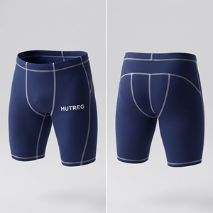 Shorts de compression sportifs personnalisés avec logo OEM pour hommes - Entraînement en salle de sport, yoga, couche de base légère, séchage rapide, anti-UV, écologiques - Product Image 4