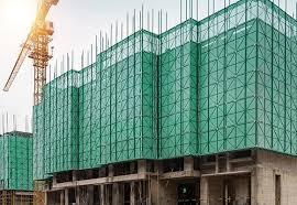 <b>Green</b> HDPE Safety Net Construction Protective Mesh Scaffolding <b>Netting</b> Weatherproof Building Protection - Product Image 2