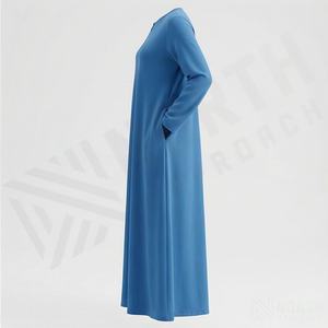 Nuevo Vestido Abaya de Secado Rápido para Mujer, Ropa Islámica de Alta Calidad, Color Sólido Personalizado, Moda Modesta, Suministro al por Mayor - Product Image 3