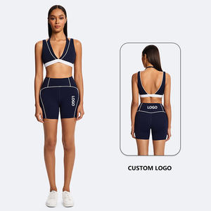 Ensemble de sport 3 pièces pour femme à séchage rapide, respirant et uni, comprenant un legging, une veste de compression et un soutien-gorge de sport, idéal pour le yoga et la gym - Product Image 1