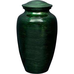 Urna Funeraria Clásica para Adultos con Acabado de Granito Negro y Plateado, Superficie Pulida Lisa para Exhibición Conmemorativa - Product Image 6