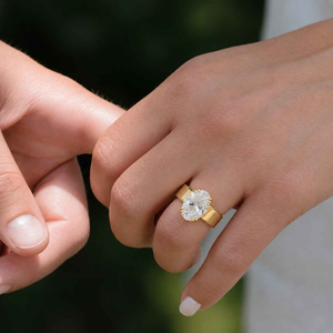 Anillo de Cristal Brillante para Mujer, Chapado en Oro de Lujo, Joyería de Moda para Boda y Compromiso - Product Image 6