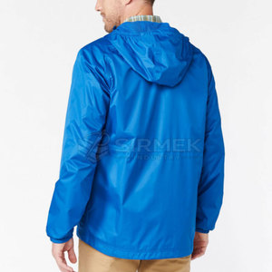 Breathable Packable Outdoor Men <b>Rain</b> <b>Jacket</b> With Waterproof Shell Adjustable <b>Hood</b> Full Zip For Hiking Running Fishing - Product Image 3