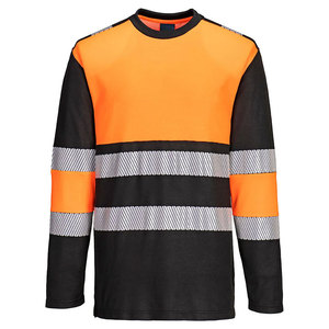 OEM Service High Visibility Reflective Safety T-Shirt Long Sleeve Hi Vis Workwear Quick Dry Construction Worker T-Shirts - Product Image 1