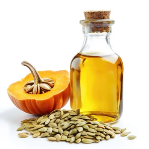 Huile de graines de citrouille 100% pure et naturelle OEM pour lutter contre le vieillissement, réparer les rides et favoriser la croissance des cheveux, huile de graines de citrouille vierge pressée à froid d'Inde - Product Image 3