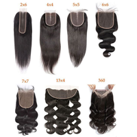 Extensions de cheveux vierges Remy ondulés sud-indiens avec closure en dentelle HD, double trame machine, 24 pouces, toutes couleurs, SV3, pointes épaisses, effet permanent
