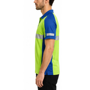 Chemises polo classiques pour hommes, tissu en mélange de coton doux, manches courtes, col classique, vêtements décontractés pour le travail - Product Image 6
