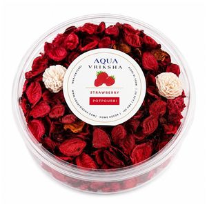 Pot-pourri de fraises naturelles, fleurs séchées, parfum d'ambiance pour la maison, remplissage décoratif pour bol - Product Image 5