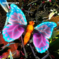 Momovalley 12V 64Cm jaune lumière LED décoration IP65 extérieur jardin été Festival paysage éclairage décoratif pour IP65