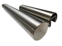 Composants de balustrade d'escalier en acier inoxydable ModernStaircase : Poteaux ronds de 42,4 mm et tubes de main courante pour rampes métalliques