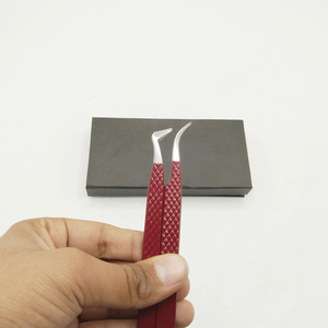 Pince à épiler pour cils, droite, en acier inoxydable, pour extensions de cils, outil professionnel d'extension de cils 964 - Product Image 3
