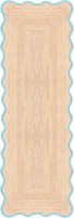 Tapis en jute festonnés durables pour la décoration intérieure, style moderne, antidérapants, tressés, faits à la main, conçus pour la fonctionnalité