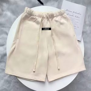 Pantalones Cortos de Hombre de Alta Calidad 1-1, Esenciales de Verano, Transpirables, de Lona y Spandex, de Secado Rápido, con Cierre de Cordón y Logotipo Frontal - Product Image 3