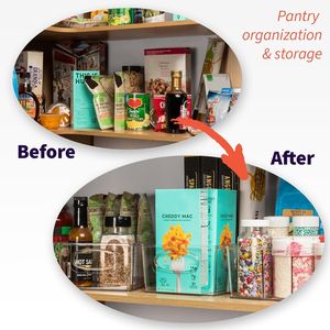 Contenitori Organizzatori per Frigorifero con Divisori Rimovibili, Set da 4 per Organizzazione e Conservazione in Cucina - Product Image 2