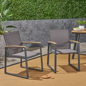 Set di 2 Sedie da Pranzo per Esterni Glasgow per Arredamento da Giardino - Product Image 5