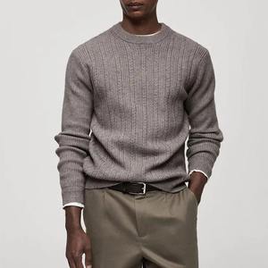 Suéter Moderno para Hombre, Tejido de Punto Premium, Transpirable, 100% Lana, Informal, para Invierno, Uso Diario, Viajes - Product Image 1