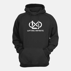 เสื้อฮู้ดผู้ชาย Lifting Infinite ผ้าฝ้ายเฟรนช์เทอร์รี่ มีกระเป๋าโลโก้ด้านหน้า สวมใส่สบายๆ สำหรับฤดูใบไม้ร่วง ทรงปกติ - Product Image 1