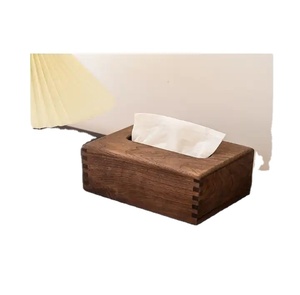 Porte-serviettes et porte-mouchoirs en bois de luxe, organisateur écologique pour la décoration de table d'hôtel ou de bureau avec un design artisanal durable - Product Image 6