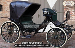 Carruaje de Caballos Negro de Diseño Moderno Americano, Portátil y Personalizable para Bodas y Eventos - Product Image 2