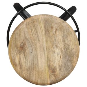 Ensemble de 2 tabourets de bar en bois naturel - Product Image 4