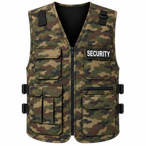 Chaleco de Camuflaje Personalizado para Hombre, Chaleco de Trabajo, Chaleco Utilitario con Múltiples Bolsillos, Chaleco de Seguridad, Chaleco Utilitario Personalizado de Color Sólido para Hombre - Product Image 1