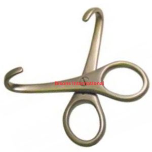 เบสิสันส์ ขายส่ง เครื่องมือผ่าตัดสัตว์ ตะขอสูตินรีเวชแบบดับเบิ้ลเวียนนา สแตนเลสสตีล ปลายทู่ สำหรับสัตว์ขนาดใหญ่ - Product Image 3