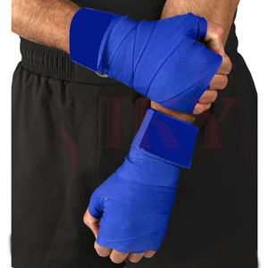 Bandages de soutien pour poignets de fitness et de kickboxing de qualité supérieure avec fermeture Velcro sécurisée, haute élasticité, bleu royal, bandages de boxe - Product Image 3