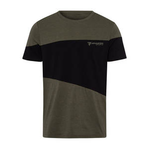 เสื้อยืดผู้ชายคุณภาพสูง สีทูโทน แฟชั่นลำลอง รับออกแบบโลโก้ OEM พิมพ์ลายตามสั่ง ระบายอากาศได้ดี น้ำหนักเบา ผ้าเจอร์ซีย์คอตตอน 100% - Product Image 1