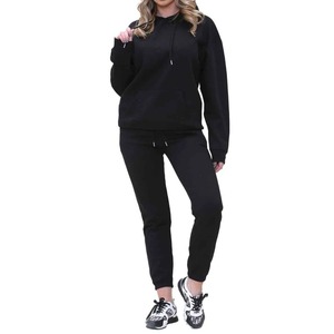 Trendy Custom Women Tracksuit Set Hooded Sweatshirt Cotton Jogger Pants Athletic Wear Custom Logo Wholesale Manufacturer Factory - Product Image 1