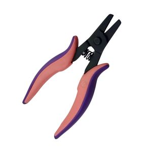 Crimping Pliers Jewelry Beading Tool Purple Ergonomic Handle Carbon Steel Secure Bead Finishing <b>Wire</b> Design <b>Crafting</b> Equipment - Product Image 3
