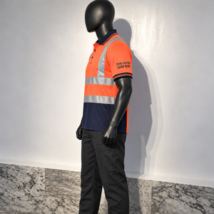 เสื้อโปโลสะท้อนแสงโพลีเอสเตอร์แบบ Hi-Visibility สำหรับผู้บริหารงานก่อสร้าง ได้รับการรับรองมาตรฐาน CE มีไซส์ใหญ่พิเศษ - Product Image 5